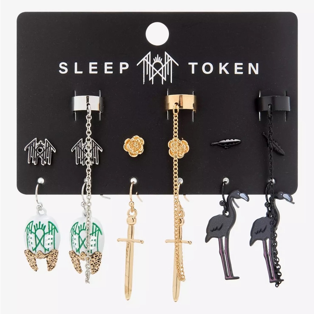 Sleep Token Arcadia Icons Cuff Earring Set Hot Topic